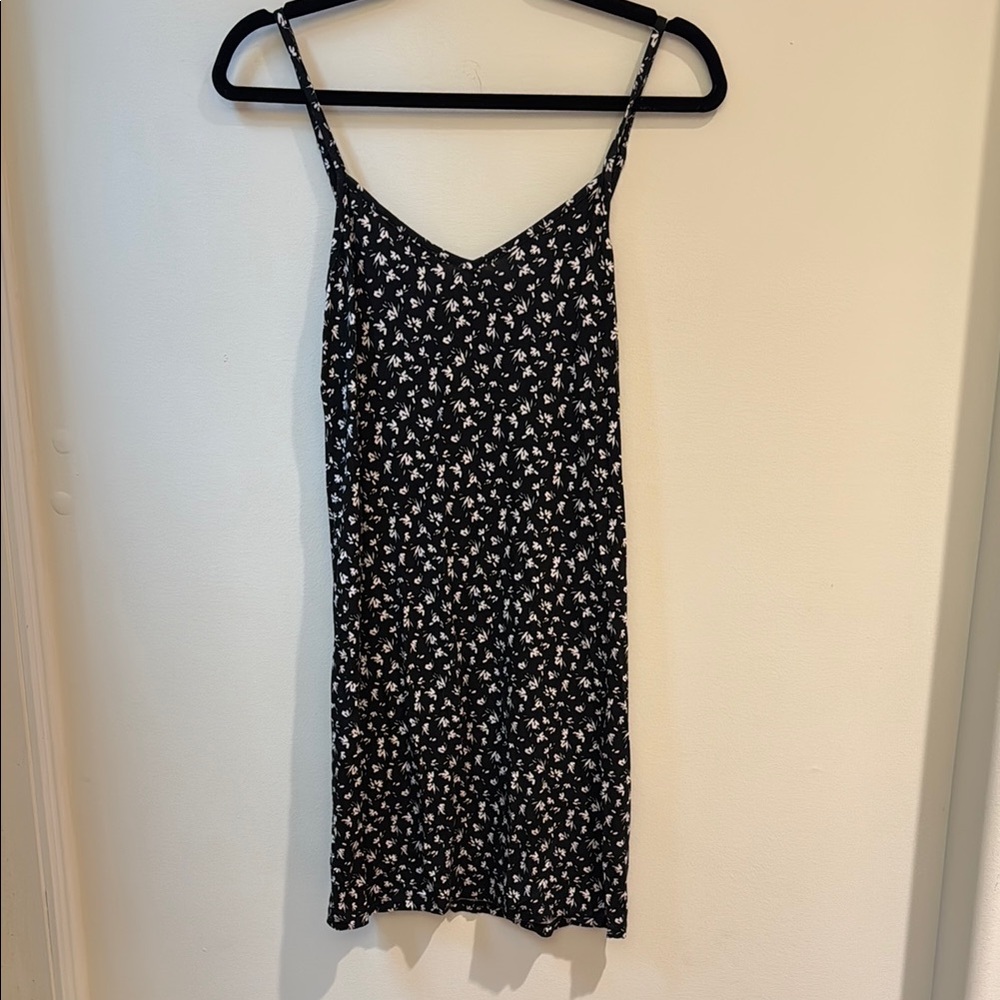 Black Floral Dress Z supply